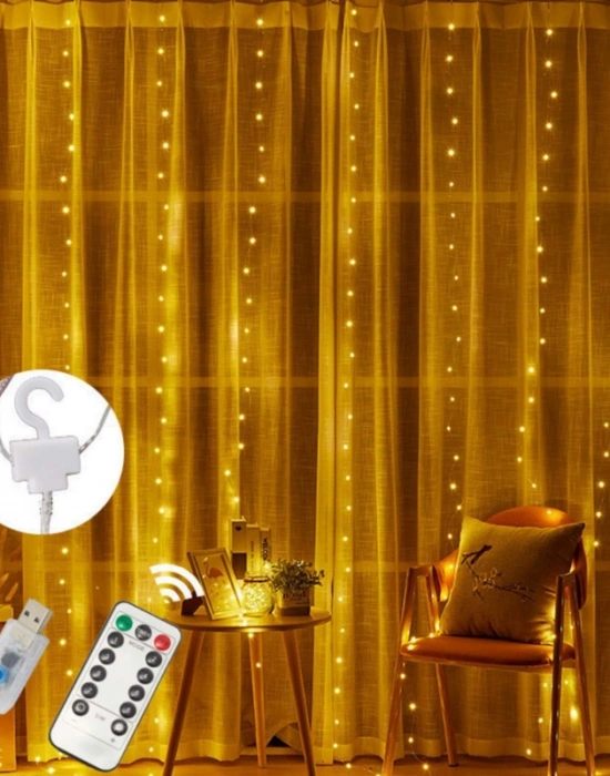 3metre Klasik Perde Led Kumandalı