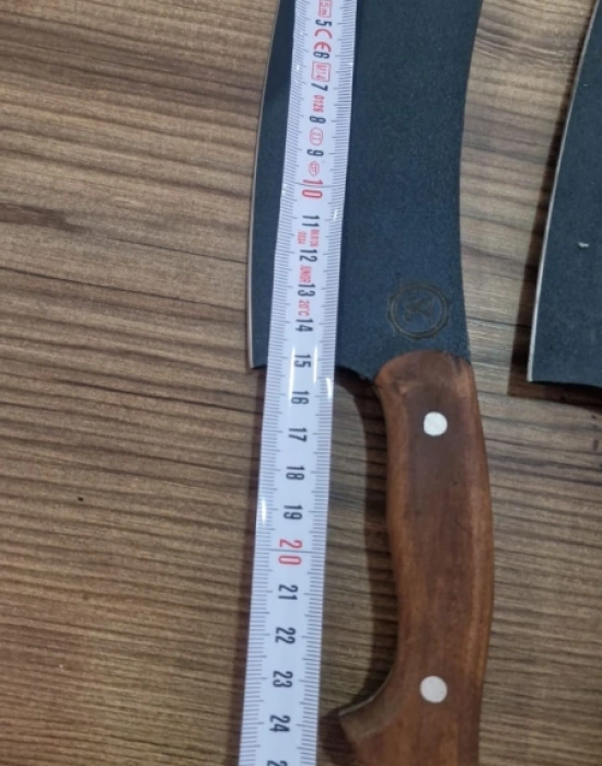 Küçük Boy El Yapımı Dövme Karbon Çelik Satır