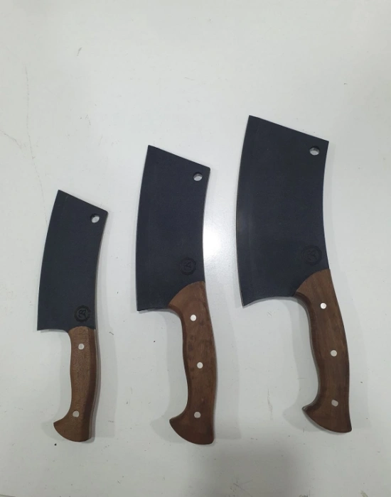 Büyük Boy El Yapımı Dövme Karbon Çelik Satır