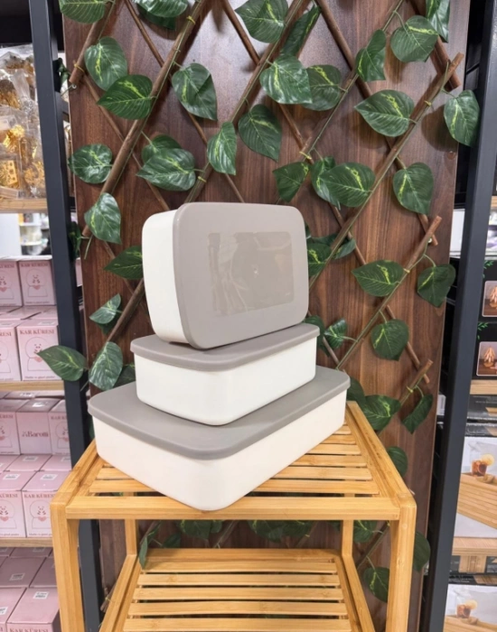 Valent 3lu Saklama Kabı 2 Küçük 1 Büyük