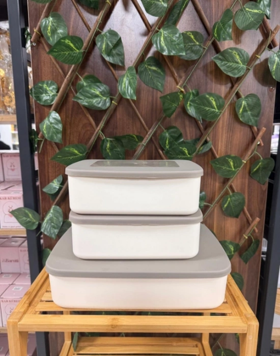 Valent 3lu Saklama Kabı 2 Küçük 1 Büyük