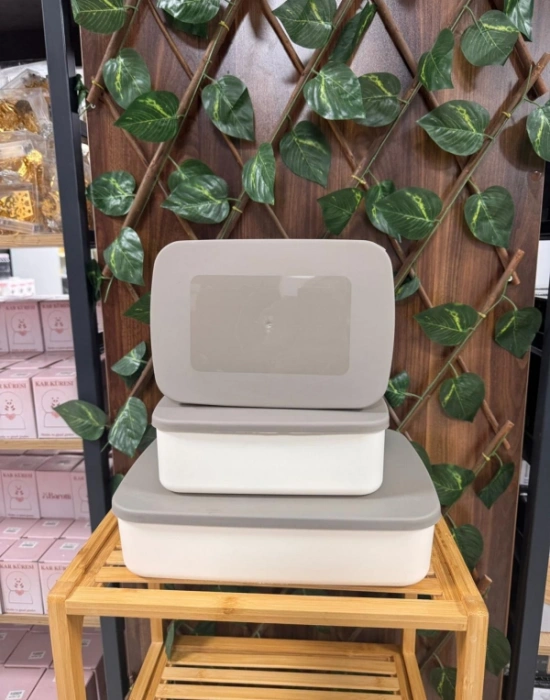 Valent 3lu Saklama Kabı 2 Küçük 1 Büyük