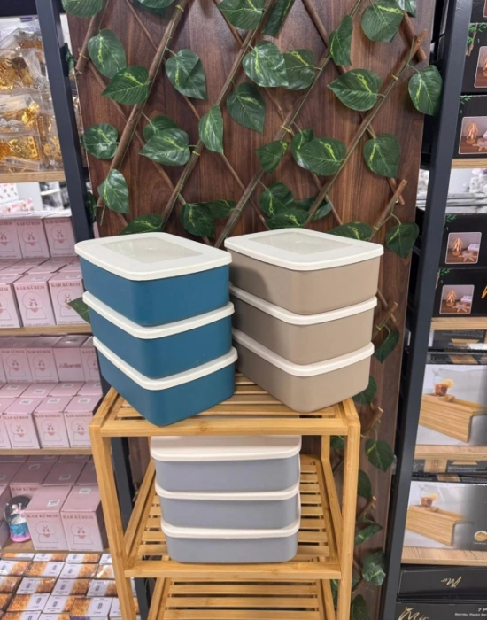 Nero 3Lü Düzenleyici Kutu 2.5 Litre Saklama Kabı