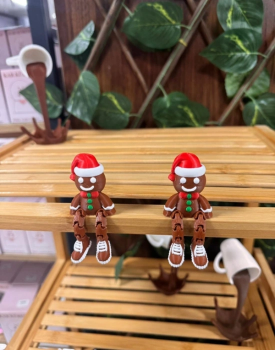 Kurabiye Adam Model Sevimli Mini Kahve Köşesi Obje Biblo