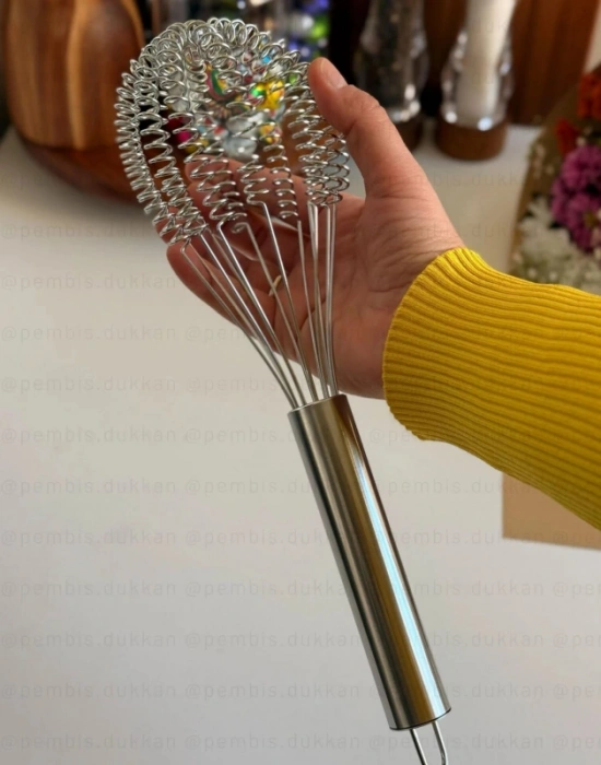 Balon Büyük Boy Paslanmaz Çelik Çırpıcı 30 Cm