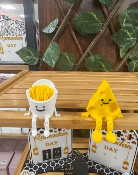 Patates Kızartması Sevimli Mini Kahve Mutfak Köşesi Obje Biblo