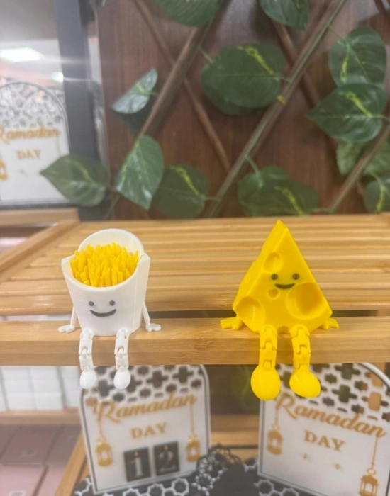 Patates Kızartması Sevimli Mini Kahve Mutfak Köşesi Obje Biblo