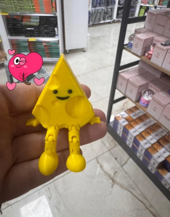 Peynir Sarı Sevimli Mini Kahve Mutfak Köşesi Obje Biblo