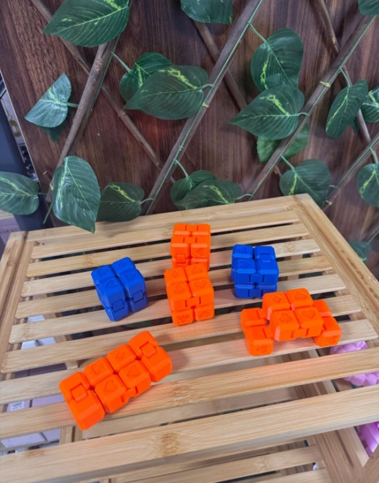 Sonsuz Küp Stres Küpü Renk Mavi Turuncu