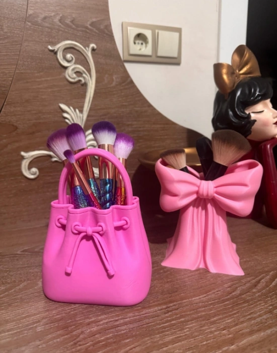 Km Group Çanta Model Fırçalık Makyaj Organizeri 17 Cm