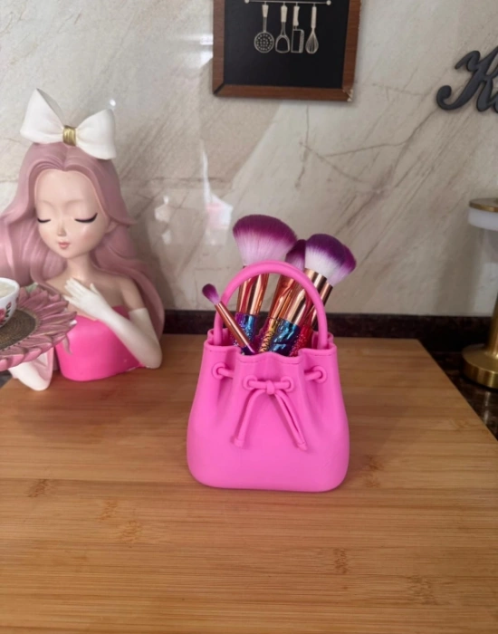 Km Group Çanta Model Fırçalık Makyaj Organizeri 17 Cm