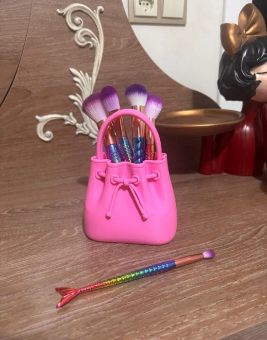 Km Group Çanta Model Fırçalık Makyaj Organizeri 17 Cm