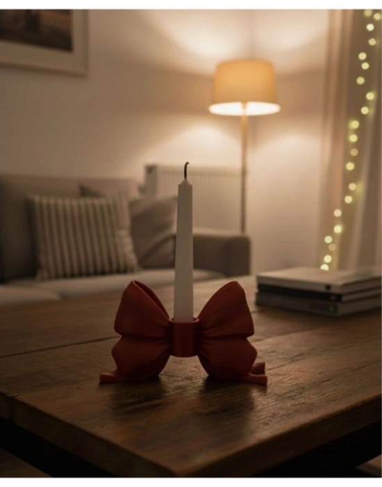 Km Group Fiyonklu Mum Tutucu Dekoratif Şamdan Mumluk 8 x 16 Cm