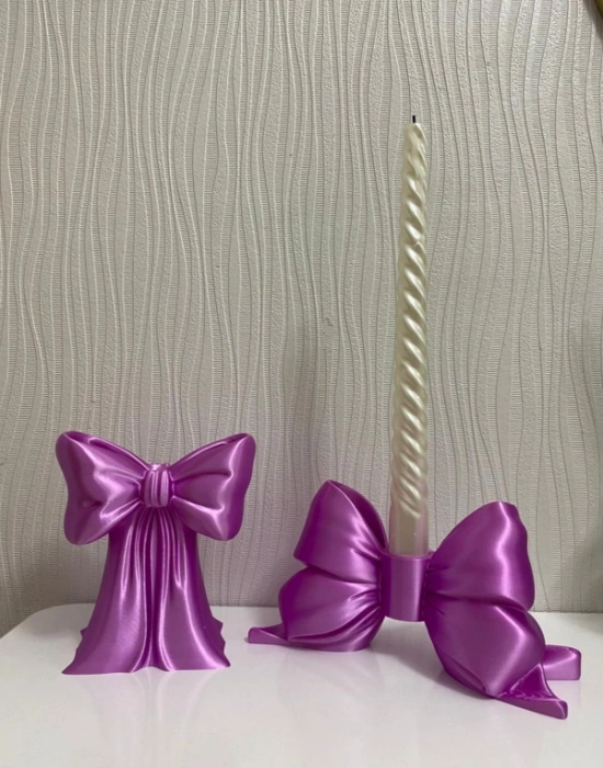 Km Group Fiyonklu Mum Tutucu Dekoratif Şamdan Mumluk 8 x 16 Cm