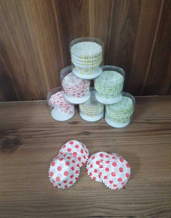 100Lü Desenli Muffin Kalıbı Minik