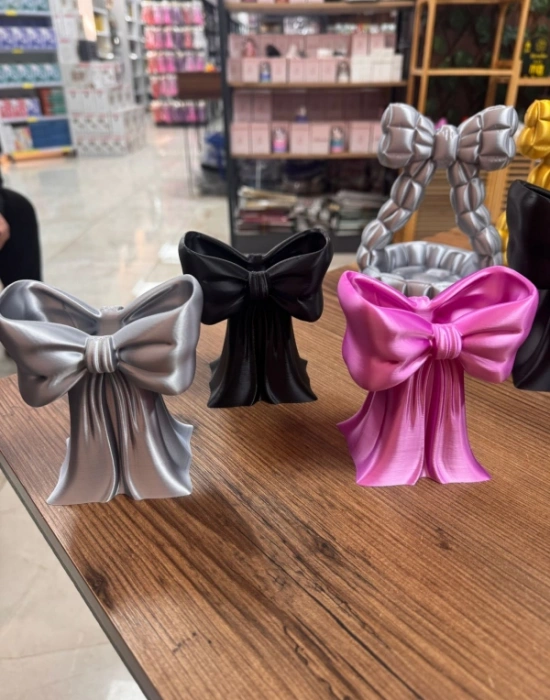 Km Group Küçük Fiyonk Model Fırçalık Kalemlik Makyaj Organizeri 11 Cm