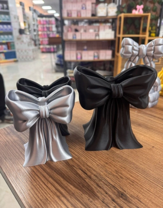 Km Group Küçük Fiyonk Model Fırçalık Kalemlik Makyaj Organizeri 11 Cm