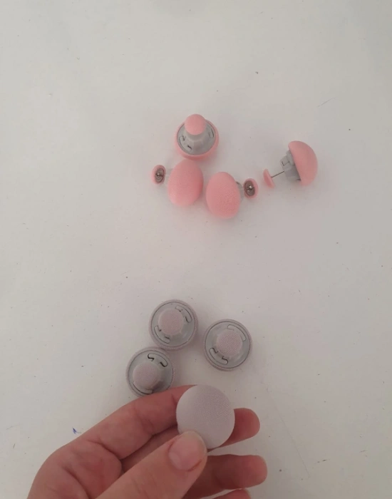 Düz Mantar Nevresim Sabitleme pembe  4Lü