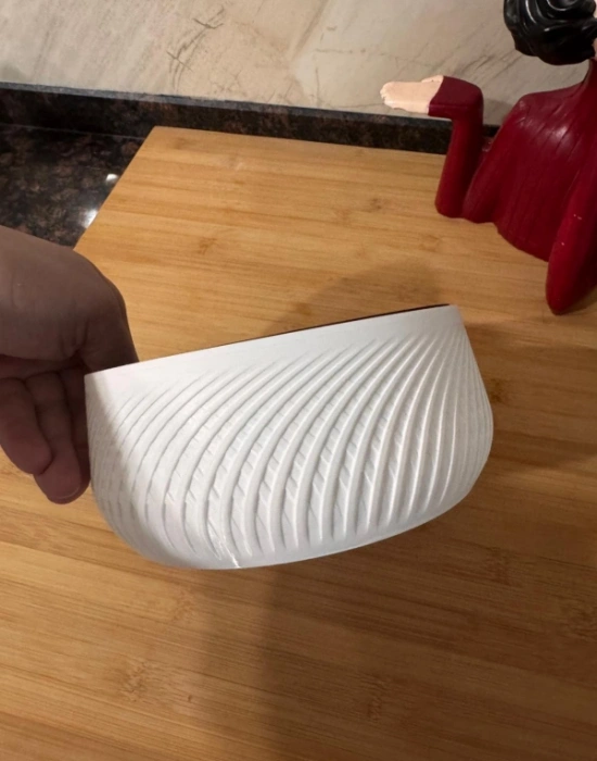 Km Group İki Bölmeli Kahverengi Beyaz Çerez Kuruyemiş Tabağı 16,50 x 8 Cm