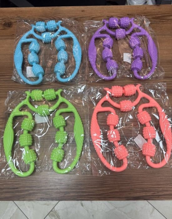 Kas Gevşetici Masaj Aletı Selulit 9 Tekerlı Bacak Masaj Aleti