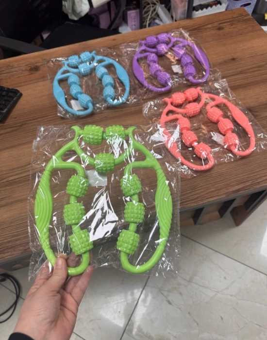 Kas Gevşetici Masaj Aletı Selulit 9 Tekerlı Bacak Masaj Aleti