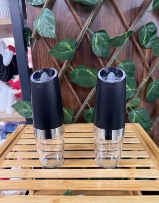 Otomatik Siyah Baharat Öğütücü Plastik