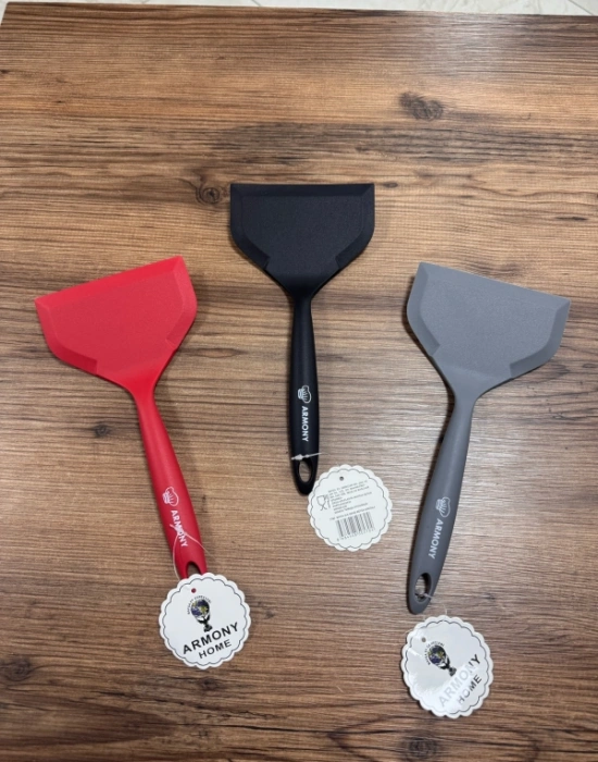 Armony SİYAH Silikon Büyük Boy Jumbo Spatula