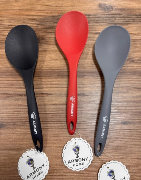 Armony Siyah Silikon Mega Boy Pilav Kaşık