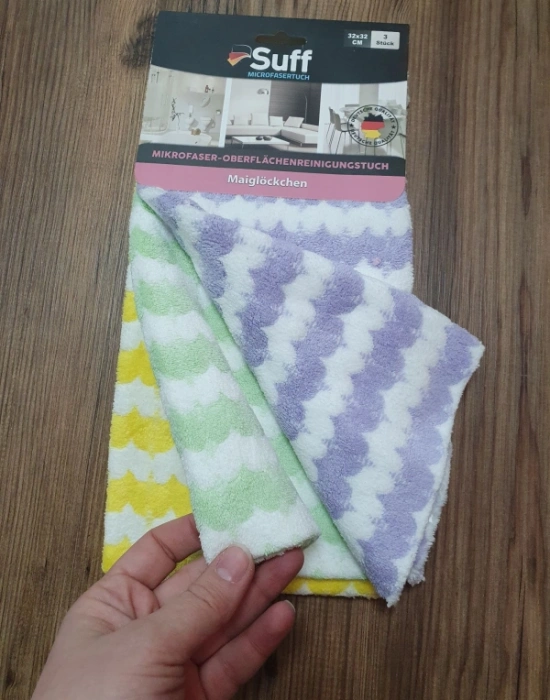 3Lü Dalgalı Müge Bez Mikrofiber Bez