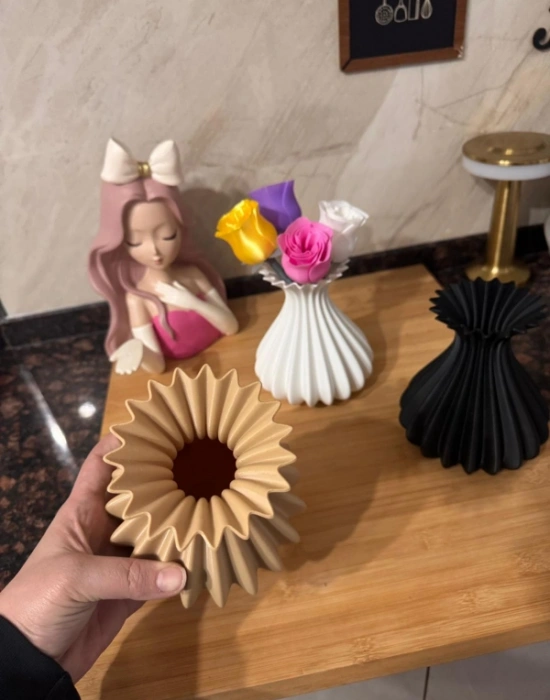 Km Group Modern Estetik Dekoratif Bohem Vazo 15 CM