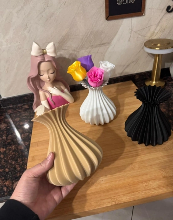 Km Group Modern Estetik Dekoratif Bohem Vazo 15 CM