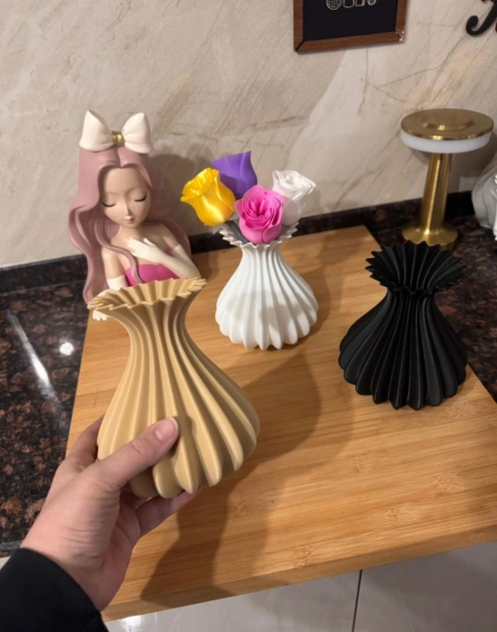 Km Group Modern Estetik Dekoratif Bohem Vazo 15 CM