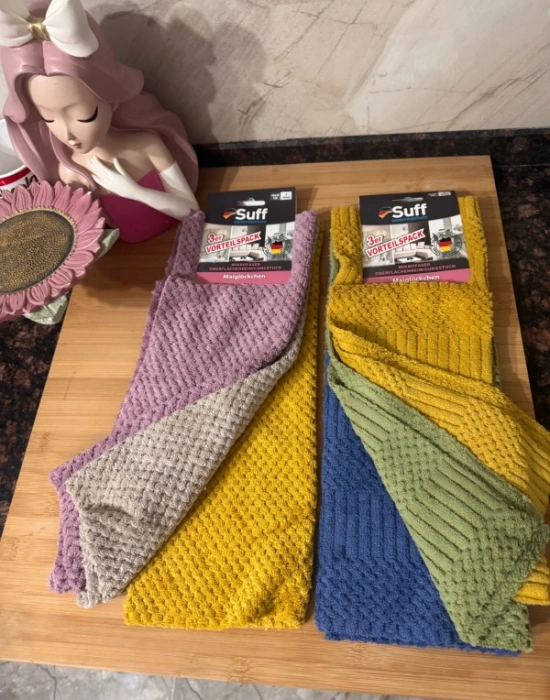 Suff 3Lü Müge Maiglöckchen Bez Petekli Model 40 x 30 CM Büyük