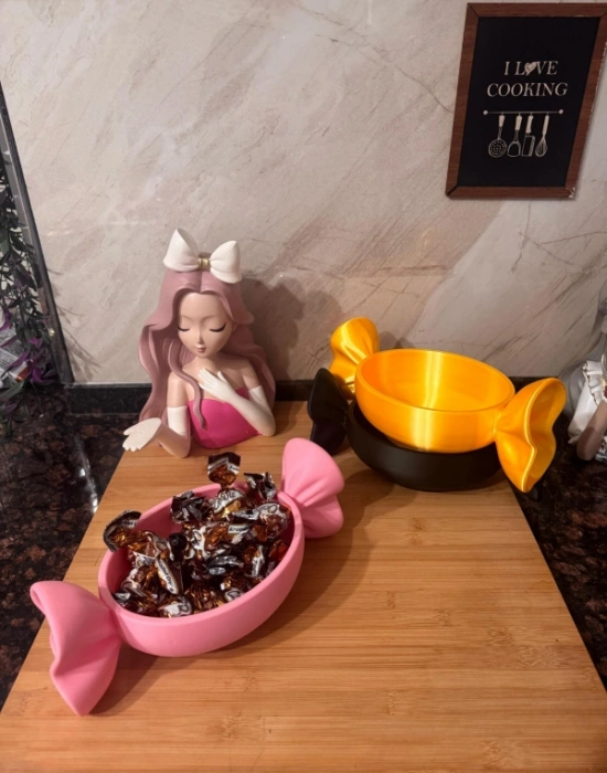 Şeker Formunda Bayram Şekerliği 3d Kase Bowl