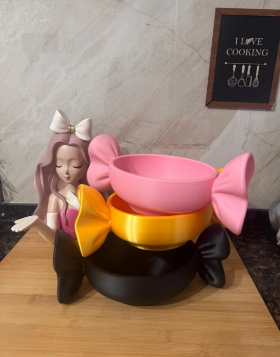 Şeker Formunda Bayram Şekerliği 3d Kase Bowl