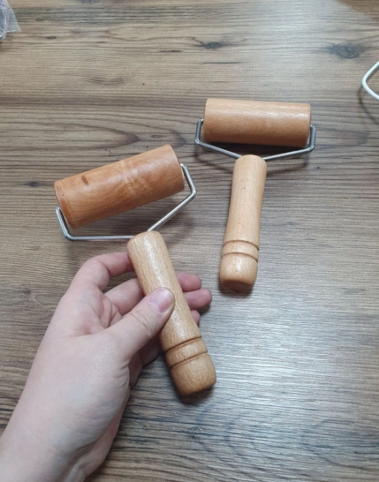 Ahşap Saplı Lüks Model Hamur Rulo Hamur Açma Rulosu