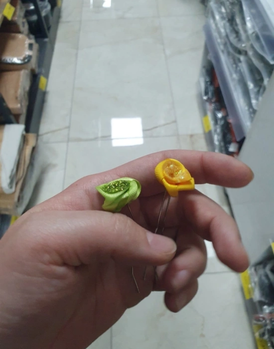 Gül Şeklinde Topuz Tokası Adet