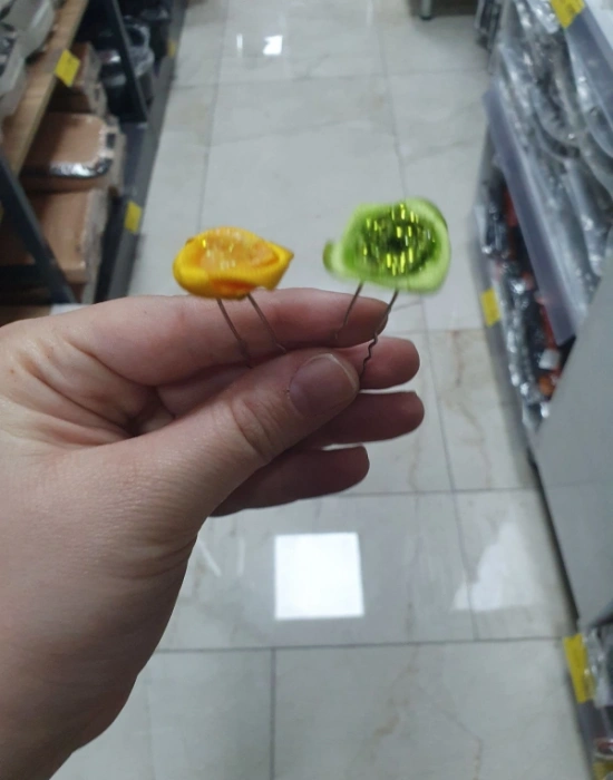 Gül Şeklinde Topuz Tokası Adet