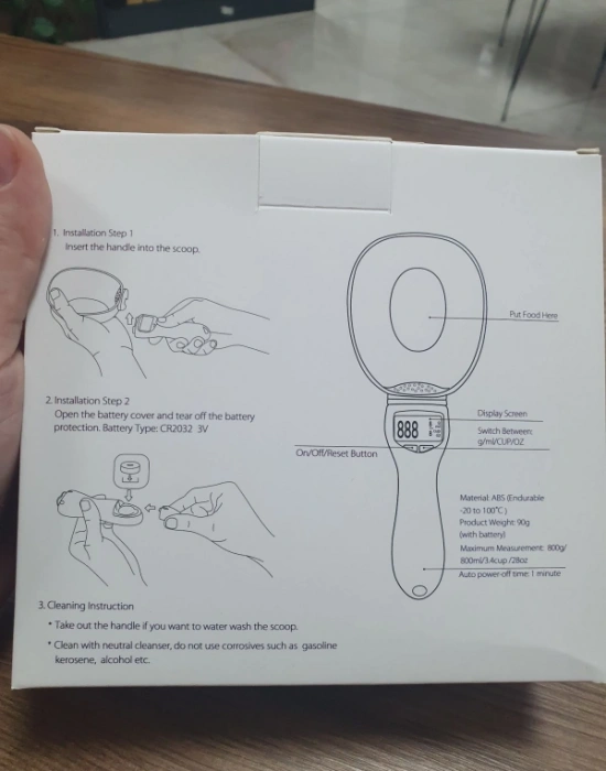 B. Dijital Ölçü Kabı Dijital Ölçü Kaşığı ( Pil Dahil Degil )