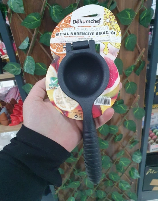 Döküm Limon Sıkacak Siyah