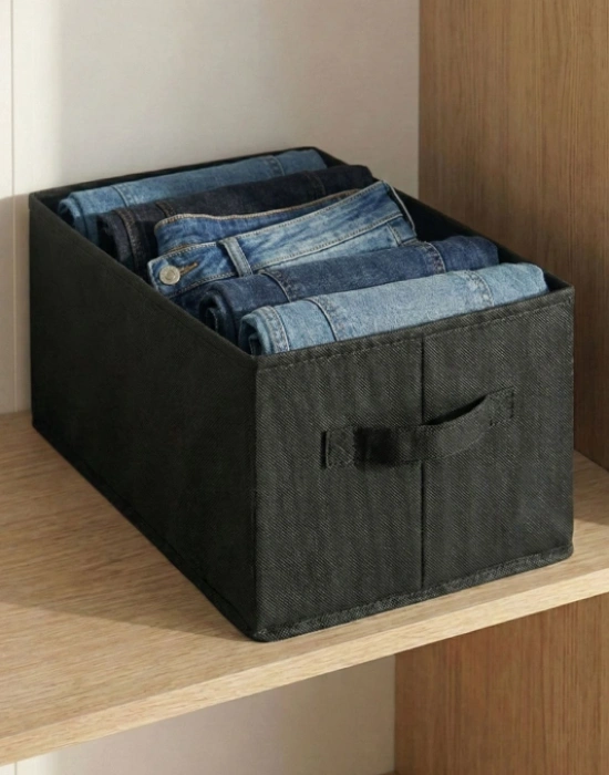 P. SİYAH Tela Dolap İçi Düzenleyici Kutu Organızer ( 1 ADET) 45x25x20 CM