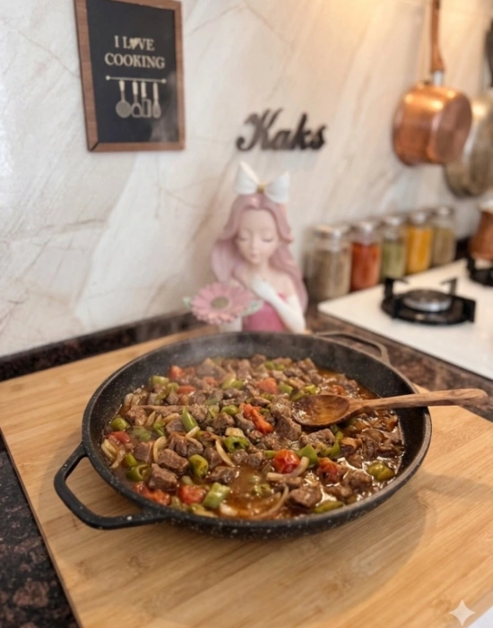 Chefiora Marka Döküm Büyük Boy Saç Kavurma Tavası 36 x 6 Cm