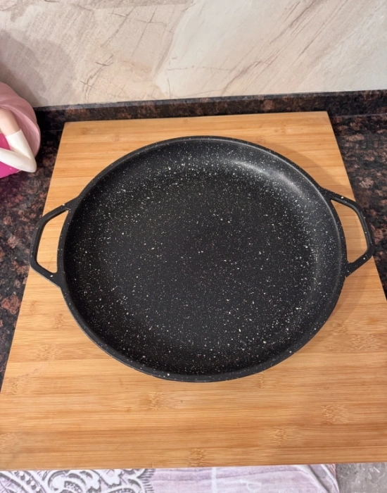 Chefiora Marka Döküm Büyük Boy Saç Kavurma Tavası 36 x 6 Cm