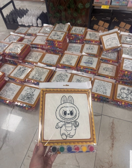 Kanvas Boyama Seti Fırça Hediyeli