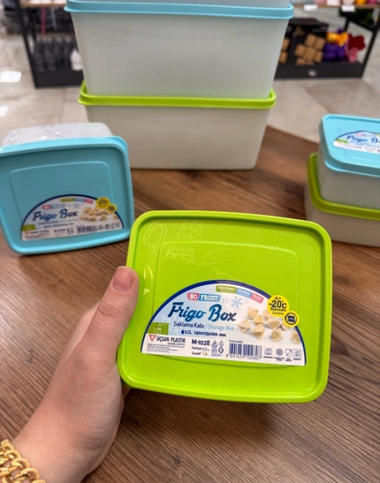 FR GO 1.1 L Derin Dondurucu Saklama Kabı Buzluk Kabı No Frost 14 X 12.5 X 10CM