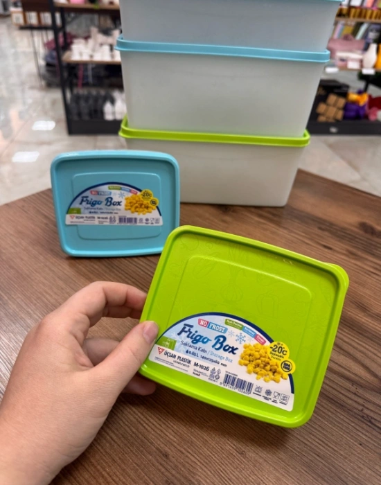 FR GO 0.65 L Derin Dondurucu Saklama Kabı Buzluk Kabı No Frost 14 X 12.5 X 6 CM