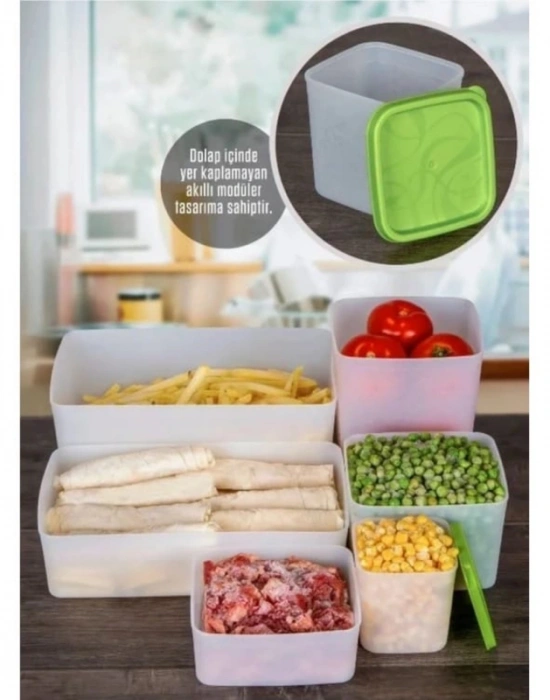 FR GO 0.65 L Derin Dondurucu Saklama Kabı Buzluk Kabı No Frost 14 X 12.5 X 6 CM