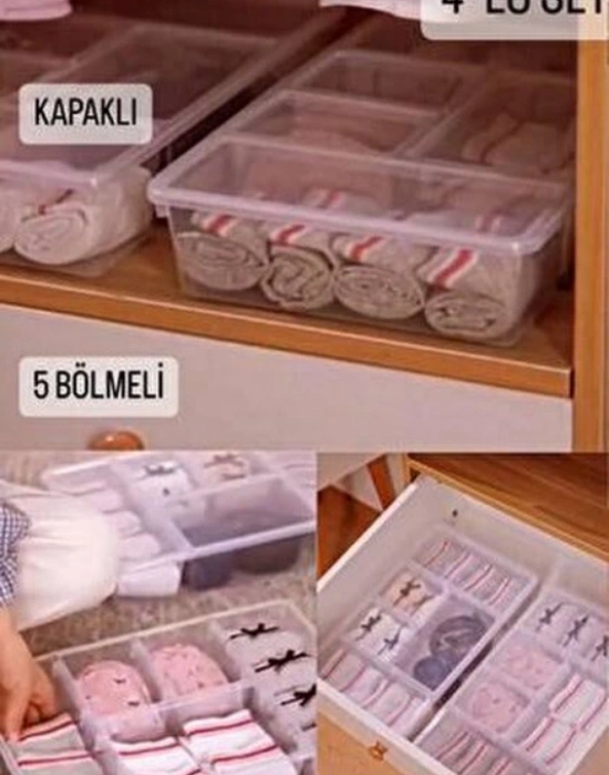 LV. 5 Bölmeli Organizer 38 x 24 x 7.5 cm LV146