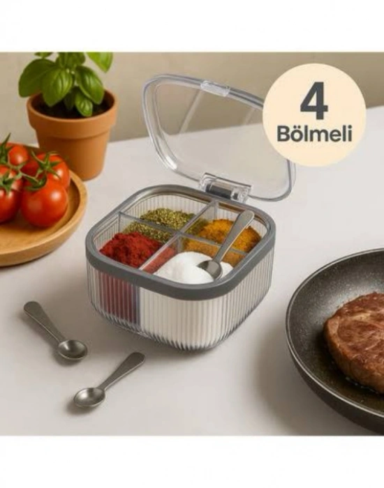 LV. 4 Bölmeli Kulplu Baharatlık Veya Takı Organizer Herborn Spice Organizer LV295