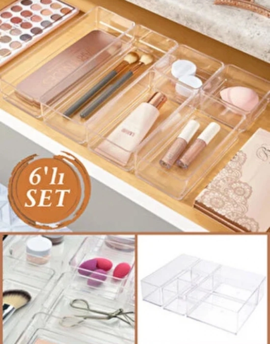 LV. 6Lı Çekmece İçi Organizer Set 6 Parça